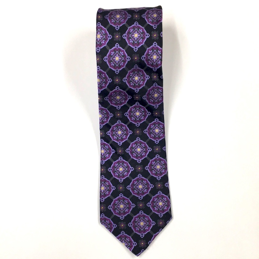Robert Talbot XL Tie 100% Silk  Handmade In Monterey, CA Formal Office Workwear